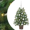 vidaXL Sztuczna choinka z 150 diodami LED Zielony 75 cm PE i PVC
