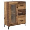vidaXL Bufet z szufladą Stare drewno 69,5 x 34 x 90 cm