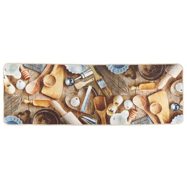 vidaXL Dywanik kuchenny, kolorowy, 60x180 cm, zmywalny