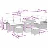 vidaXL Zestaw Sof na Ogr&oacute;d z poduszką 11 pcs Szary polirattan