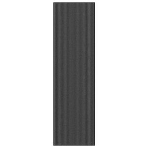 vidaXL Wycieraczka Paski Czarno-Szare 115x400 cm