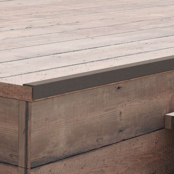 vidaXL Tarasowe listwy kątowe, 5 szt., WPC, 170 cm, ciemnobrązowe