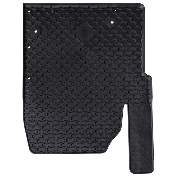 vidaXL Mata samochodowa 3 pcs Czarny Guma