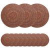 vidaXL Podkładki z trawy morskiej 12 pcs brązowy &Oslash; 30 cm