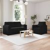 vidaXL Sofa 2 pcs Czarny