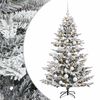 vidaXL Sztuczna choinka z bombką 150 cm 150 LED Ciepła biel PE i PVC