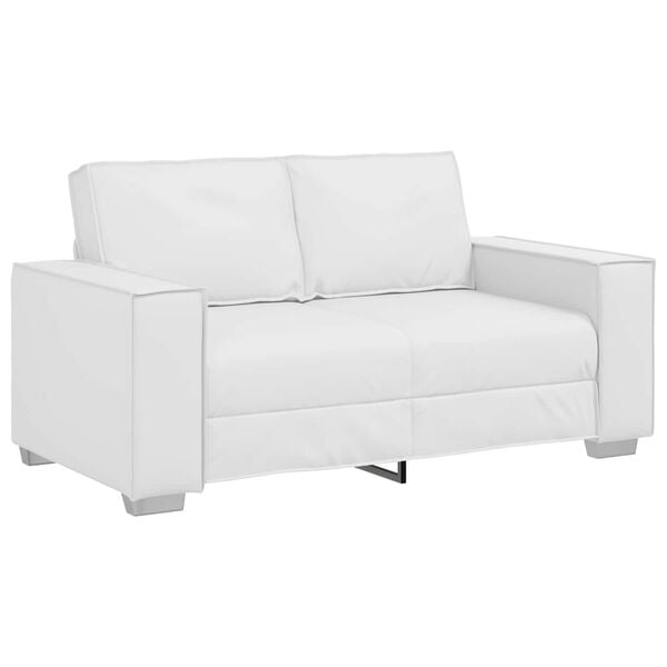 vidaXL Sofa Biały 160 x 80 x 84 cm tkanina