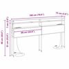 vidaXL Zagł&oacute;wek do przechowywania z p&oacute;łką Wędzony dąb 180 cm