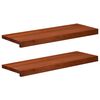 vidaXL Nakładki na schody 2 szt. 70 x 25 x 2 cm brązowy Drewno bukowe