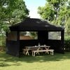 vidaXL Namiot Imprezowy 440 x 292 x 315 cm Czarny z czarną ramą