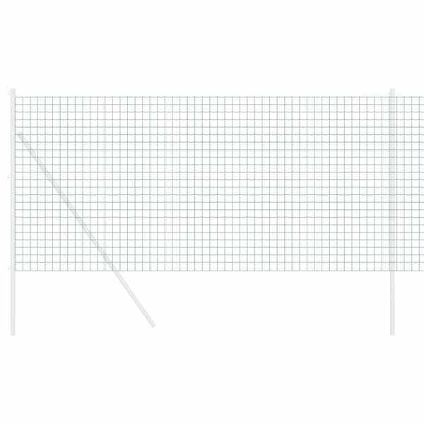 vidaXL Ogrodzenie Euro Zielony 1 x 25 m Żelazo pokryte PVC