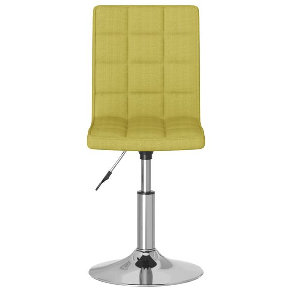 vidaXL Obrotowe krzesła stołowe, 4 szt., ciemnozielone, obite tkaniną