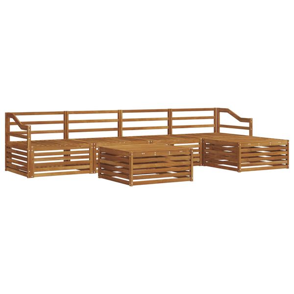 vidaXL Zestaw sof na zewnątrz 6 pcs Naturalny