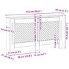 vidaXL Osłona na kaloryfer, 152x19x81,5 cm, MDF