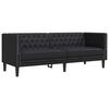 vidaXL Sofa do salonu 3 pcs Czarny 194 x 74,5 x 70,5 cm