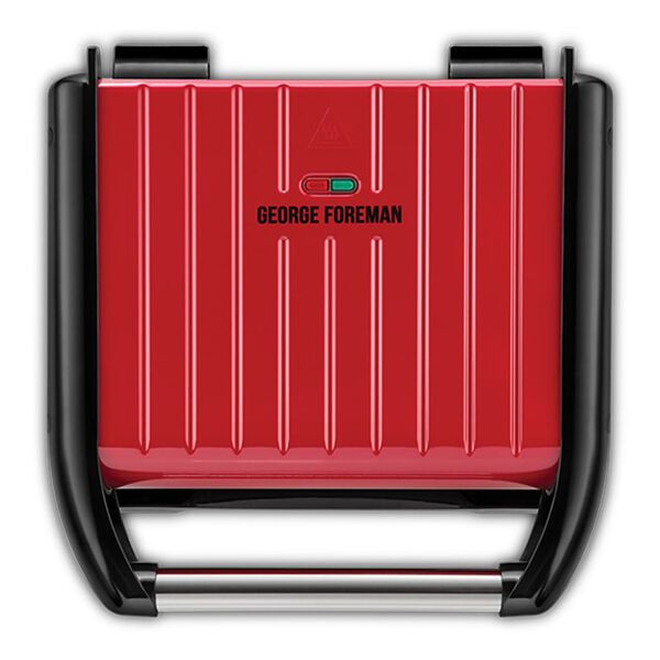 GEORGE FOREMAN Stalowy grill Family M, czerwony