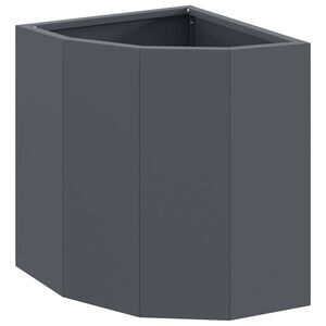 vidaXL Doniczka R&oacute;żnorożna antracytowy 30 x 30 x 35 cm Stal