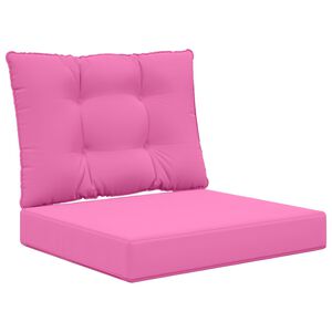 vidaXL Poduszka do sofy na zewnątrz 2 pcs R&oacute;żowy Poliester
