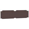 vidaXL Poduszka na wezgłowie, Zadar, brązowa, 200 cm, sztuczna sk&oacute;ra