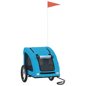 vidaXL Przyczepka rowerowa dla zwierząt, tkanina Oxford i żelazo