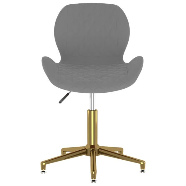 vidaXL Obrotowe krzesła stołowe, 4 szt., ciemnoszare, obite aksamitem