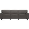 vidaXL 3-osobowa sofa, szara, 180 cm, sztuczna sk&oacute;ra