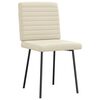 vidaXL Krzesła stołowe, 2 szt., kremowe, sztuczna skóra