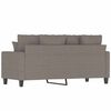 vidaXL Sofa 2-osobowa, kolor taupe, 140 cm, tapicerowana tkaniną