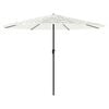 vidaXL Parasol ogrodowy na stalowym słupku, biały, 388x388x248 cm