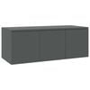 vidaXL Szafka pod TV, szara, 80x34x30 cm, materiał drewnopochodny