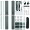 vidaXL Słupek ogrodzeniowy. Zielony 50 x 1 m (siatka 36 mm) Stal i PVC