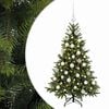 vidaXL Sztuczna choinka z bombką 120 cm 150 LED Ciepła biel