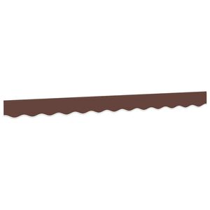 vidaXL Lambrekin do markizy, brązowe paski, 300 cm