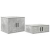 vidaXL Szafka do przechowywania 2 szt. Betonowy szary 108 x 41 x 40 cm