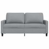 vidaXL Sofa 2-osobowa, jasnoszara, 140 cm, tapicerowana tkaniną