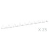 vidaXL Kolce ochronne, 25 szt., stalowe, 1 m