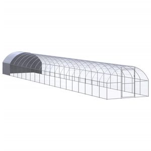 vidaXL Klatka zewnętrzna dla kurcząt, 3x20x2 m, stal galwanizowana