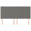 vidaXL Zagł&oacute;wek ciemnoszary 160x5x118/128 cm materiał