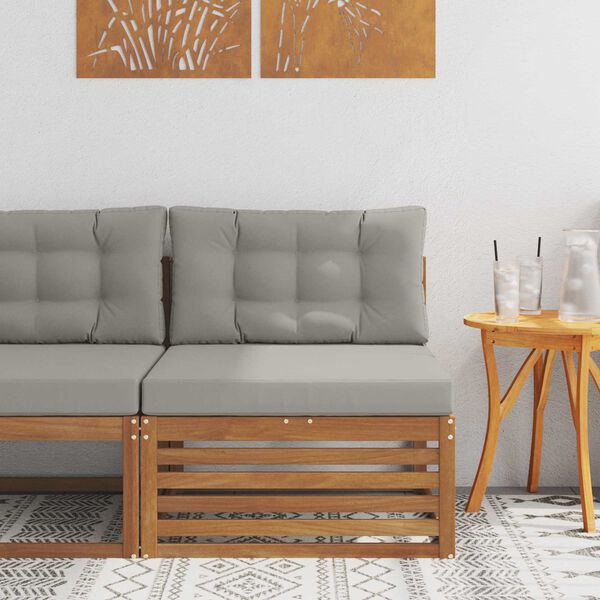 vidaXL Sofa środkowa na zewnątrz Lite Drewno Akacji Naturalny