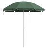 vidaXL Parasol plażowy Zielony 161 x 161 x 193 cm Poliester