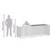 vidaXL Woliera dla kur, 3 x 1 x 1,5 m, galwanizowana stal