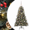 vidaXL Sztuczna choinka Zielony 150 cm PVC, plastik i stal