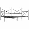 vidaXL Ł&oacute;żko dzienne bez materaca czarne 100x190 cm stalowe