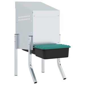 vidaXL Kurnik 1 komora z nogami ocynkowana stal