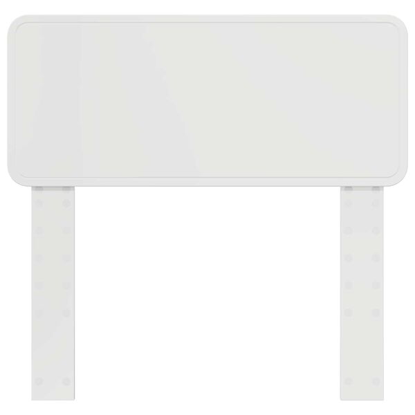 vidaXL Zagł&oacute;wek Błyszcząca biel 75 cm Materiał drewnopochodny