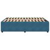 vidaXL Rama ł&oacute;żka, niebieska, 160x200 cm, tapicerowana aksamitem