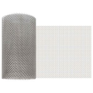 vidaXL Siatka ekranowa 20 x 1000 cm 6 Mesh Stal nierdzewna 201 srebrny