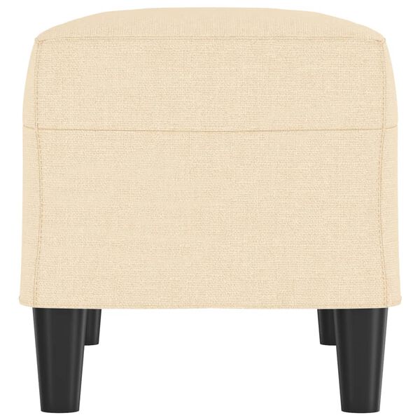 vidaXL Ławka,kremowy, 70x35x41 cm, tapicerowana tkaniną