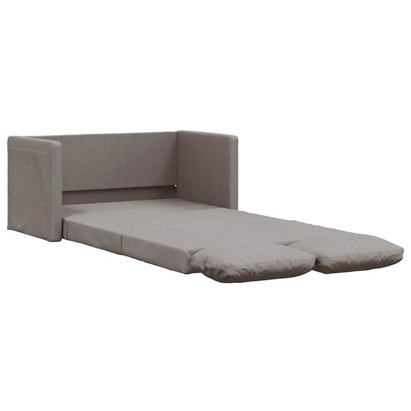 vidaXL Sofa podłogowa 2-w-1, kolor taupe, 112x174x55 cm, tkanina
