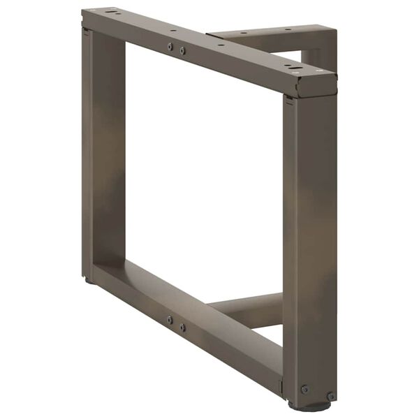 vidaXL Nogi do stolika kawowego w kształcie litery T 2 szt. Czarne 70x25x(42-43) cm Stal